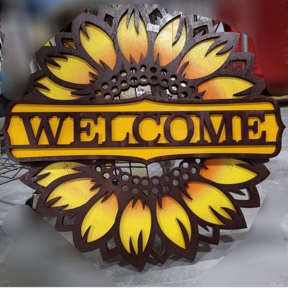 Handmade Welcome sign - Picture 3 of 5
